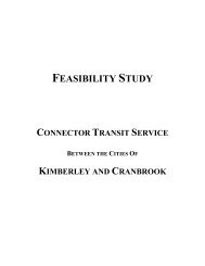 FEASIBILITY STUDY - BC Transit