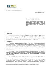 Nota TÃ©cnica nÂº 005/2010 - Aneel