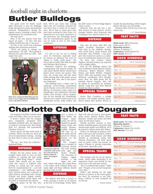 inside: - Carolina Weekly Newspapers