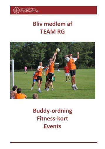 Bliv medlem af TEAM RG Buddy-ordning Fitness-kort Events