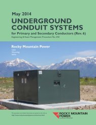 RMP Underground Conduit System Installation Guide (Procedure 242)