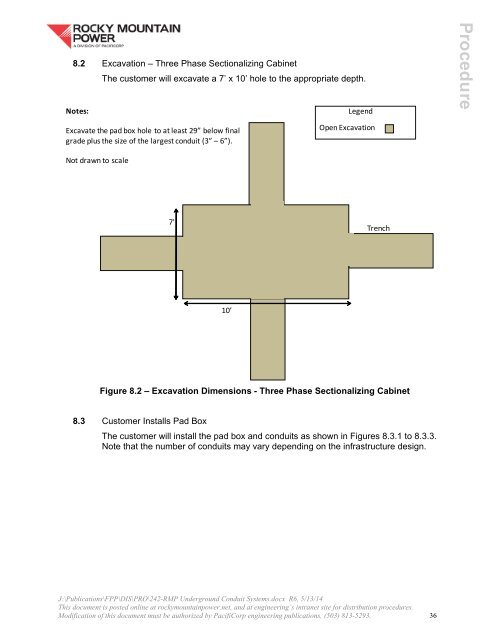 RMP Underground Conduit System Installation Guide (Procedure 242)