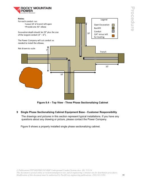 RMP Underground Conduit System Installation Guide (Procedure 242)