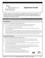 HAFI Application Guide - BC Housing