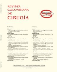 No. 2. Abril - Junio - AsociaciÃ³n Colombiana de CirugÃ­a