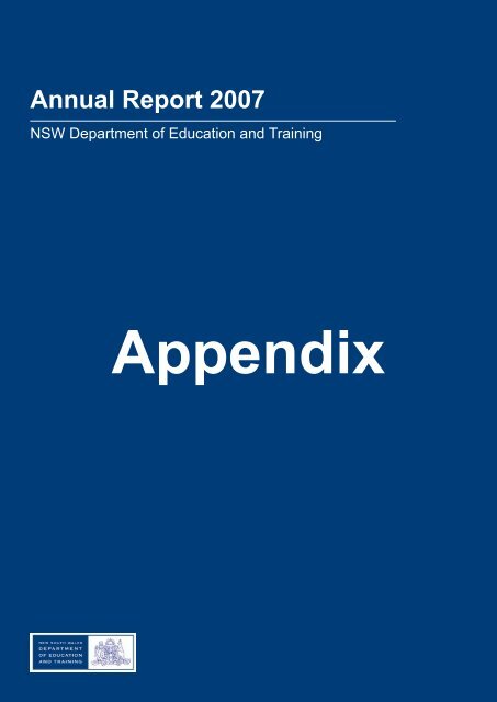 Annual Report 2007 Department Of Education And Communities