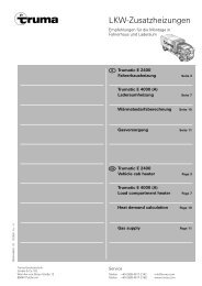 LKW-Zusatzheizungen - Truma