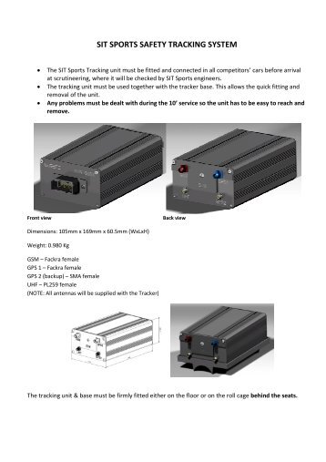 SIT Tracker Installation instructions - Rally Sweden