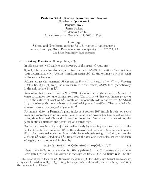 4. Bosons, Fermions, and Anyons - Are you sure you want to look at ...