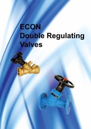 ECON Double Regulating Valves - Econosto Mideast