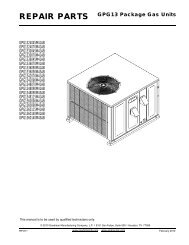 Parts Manual - Goodman