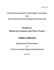 Dhaka Environment and Water Project Volume 1 - LGED