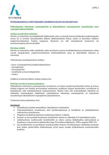 Liite 2 aspa palvelukuvaus