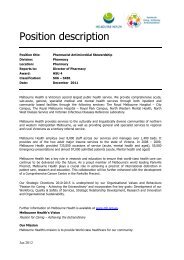 Position description - Job Register