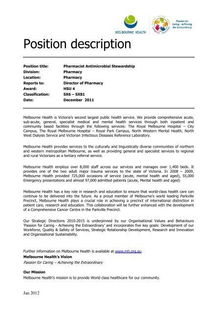 Position description - Job Register