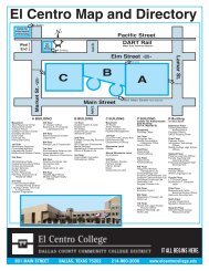 El Centro Map and Directory - El Centro College