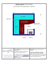 x 7' x 7' - Superior Sauna & Steam