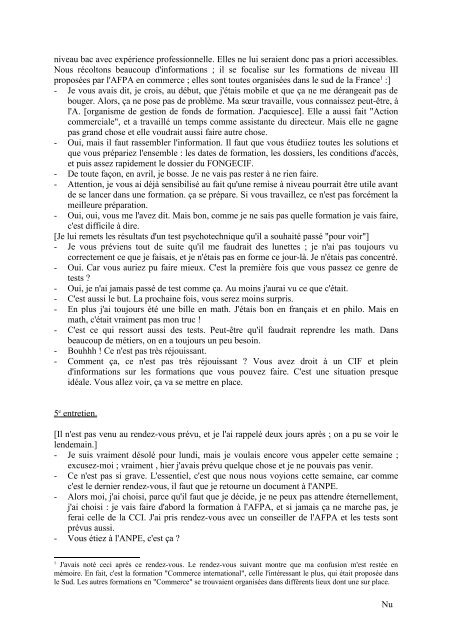 SAUTER Entretien d orientation pour DE 2005.pdf - ArianeSud ...