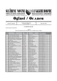 broj 41 - JP NIO SluÅ¾beni list Bosne i Hercegovine