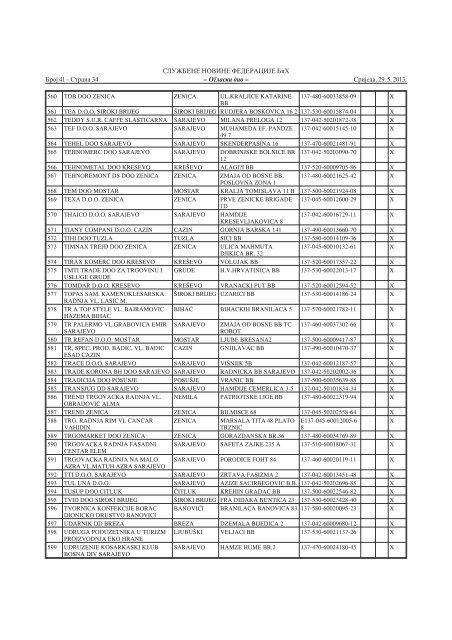 broj 41 - JP NIO SluÅ¾beni list Bosne i Hercegovine