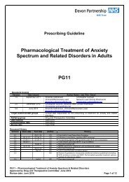 PG11 Anxiety Spectrum and Related Disorders - Devon Partnership ...