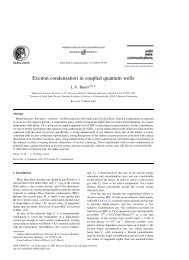 Exciton condensation in coupled quantum wells - UCSD Department ...