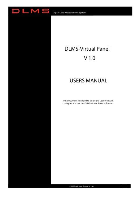 Dlms vp user manual.pdf - Vetek Scales