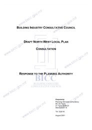 building industry consultative council draft north west local plan ...