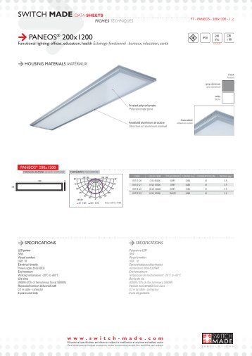 SWITCH MADE DATA SHEETS PANEOSÂ® 200x1200