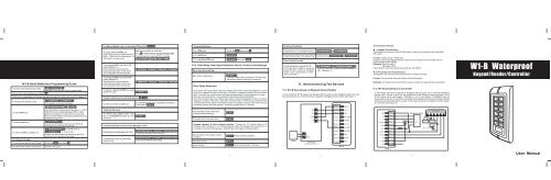 Neptune ACKPW1C programming sheet