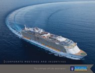 Meetings & Incentives Overview Brochure - Royal Caribbean