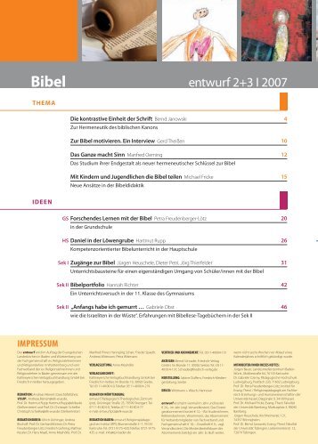 Bibel - Entwurf online