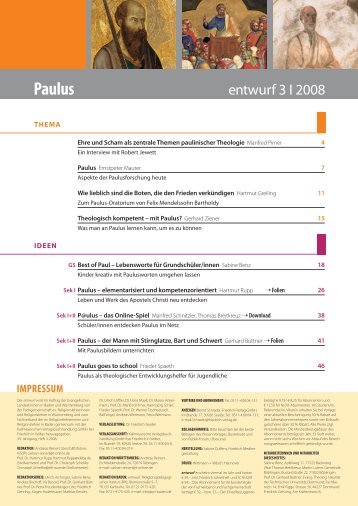 Paulus - Entwurf online