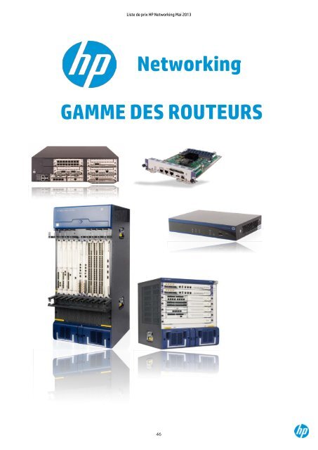 LISTE DE PRIX NETWORKING - HP