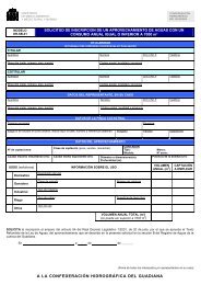 A LA CONFEDERACIÃN HIDROGRÃFICA DEL GUADIANA