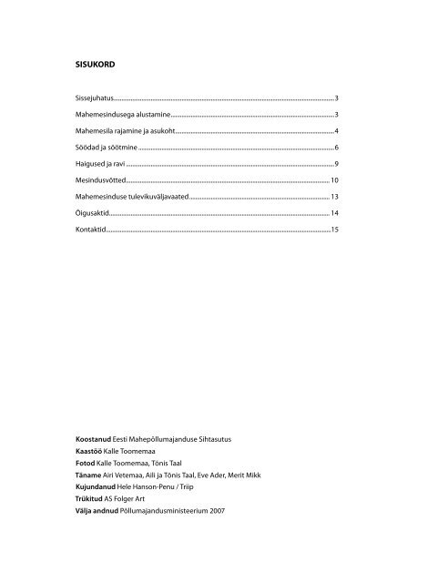 Mahemesindus (PDF 534 KB) - PÃµllumajandusministeerium