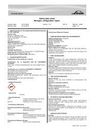 Safety data sheet Nitrogen, refrigerated, liquid. - Linde Gas