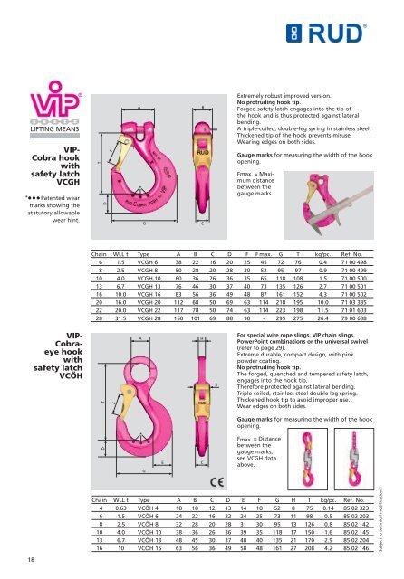 LIFTING AND LASHING SYSTEMS - RUD