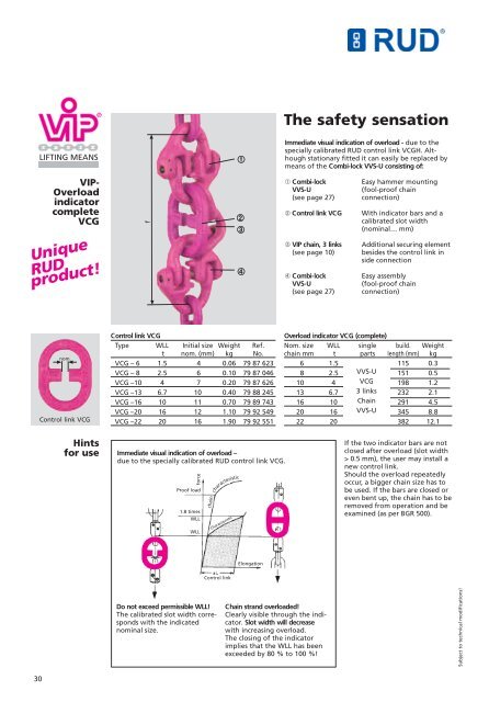 LIFTING AND LASHING SYSTEMS - RUD