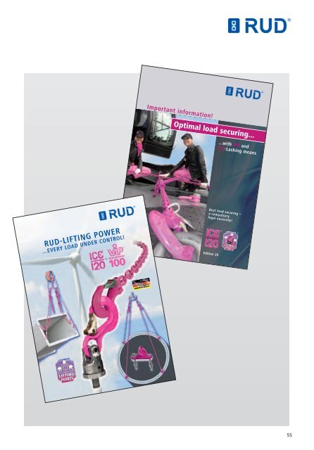 LIFTING AND LASHING SYSTEMS - RUD