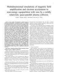 Multidimensional simulations of magnetic field amplification ... - DIAS