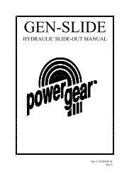 HYDRAULIC SLIDE-OUT MANUAL - Power Gear