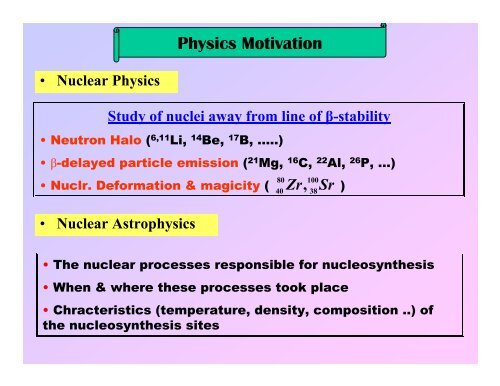 Radioactive Ion Beam (RIB) Facility at VECC : - Saha Institute of ...