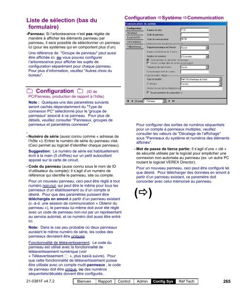 Guide de l'utilisateur du VEREX Director V4.72 - Ch-change.com