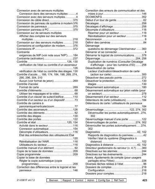 Guide de l'utilisateur du VEREX Director V4.72 - Ch-change.com