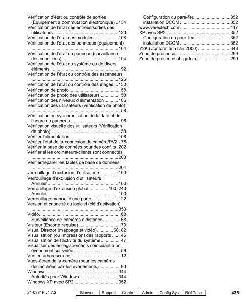 Guide de l'utilisateur du VEREX Director V4.72 - Ch-change.com