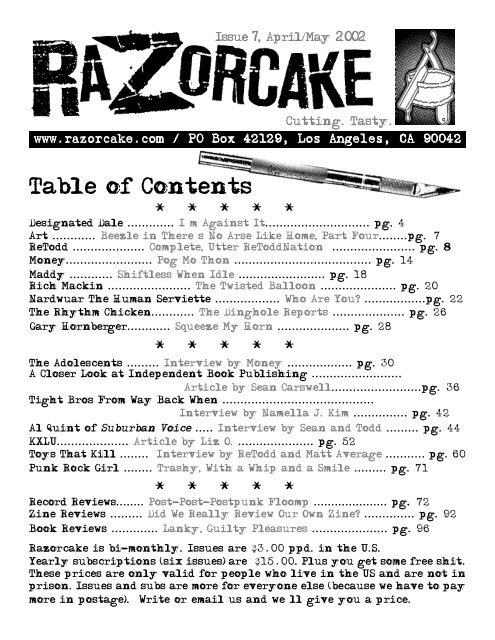 issue #07 pdf - Razorcake