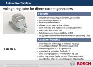 voltage regulator for direct-current generators - Bosch Automotive ...