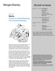 Outlook for Global Wholesale and Investment Banking - BlackRock ...