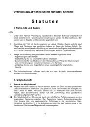 Statuten im PDF-Format downloaden - Vereinigung Apostolischer ...
